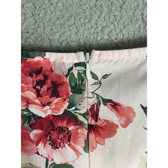 Hekka White Red Floral Wrap Maxi Dress Size L Flowy Romantic Cottagecore - Picture 10 of 10